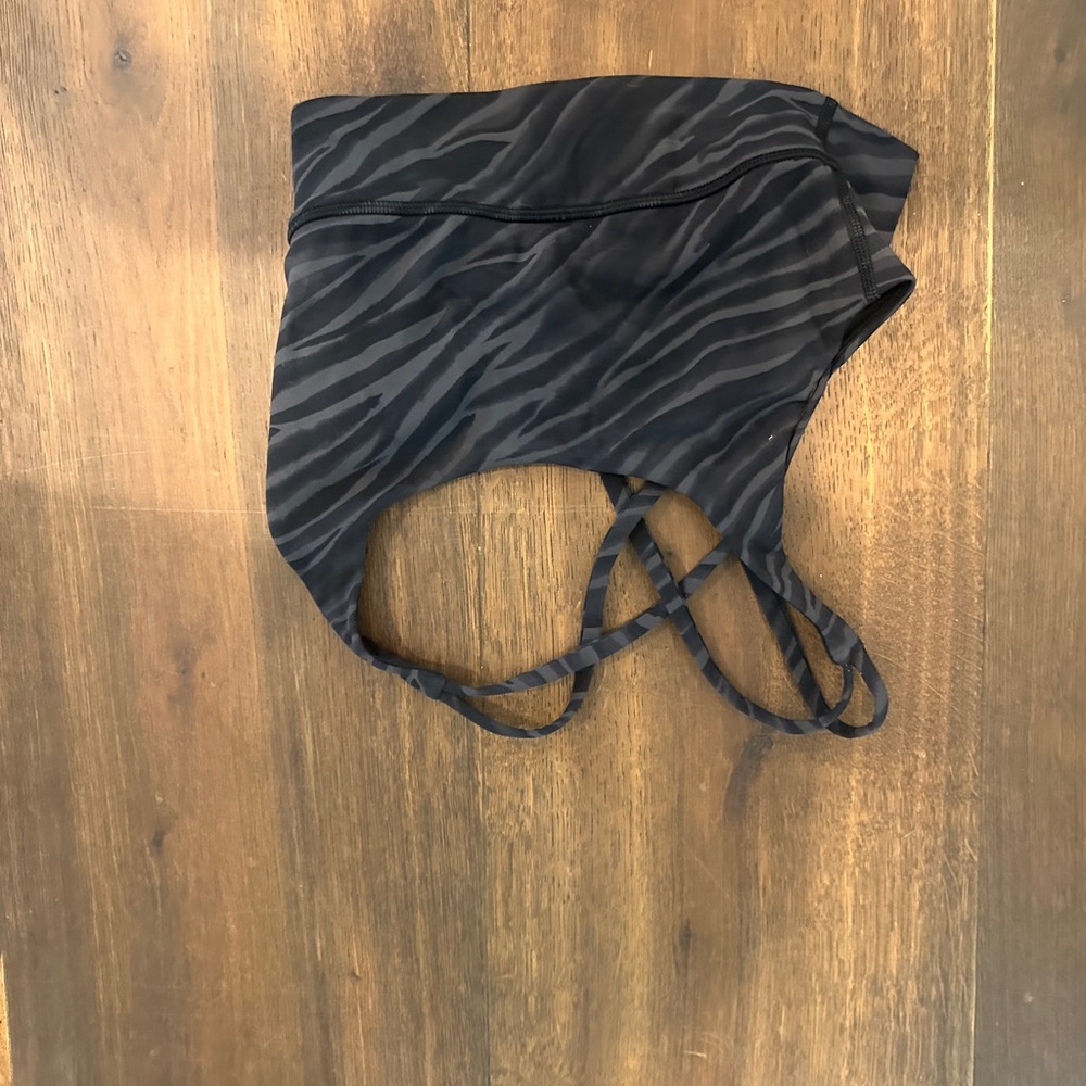 lululemon athletica Black Zebra Print Bra